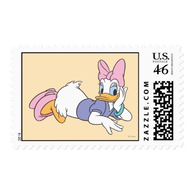 Daisy Duck Laying Down stamps