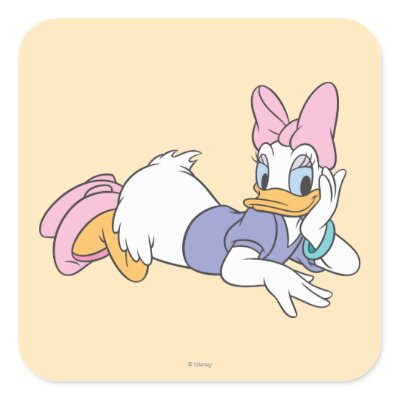 Daisy Duck Laying Down stickers