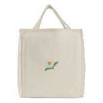 Daisy embroidered bags