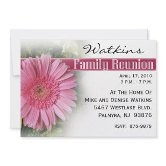 Daisy Family Reunion Invitation invitation