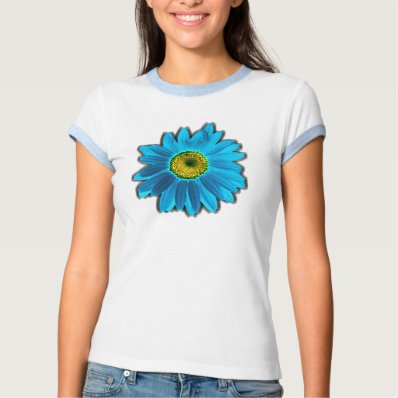 Daisy Flower blue Shirt