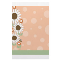 Daisy Flower Border stationery by mariabellimages Daisy Flower Border stationery