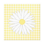 Daisy Flower in Yellow and White. Gallery Wrap Canvas