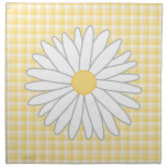 Daisy Flower in Yellow and White. Napkin