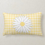 Daisy Flower in Yellow and White. Pillows