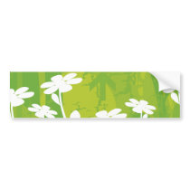 Daisy Flowers Bumper Sticker