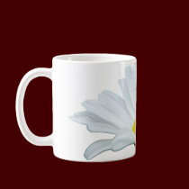Daisy Flowers Mug Coffee Cup White Daisies Cup mugs