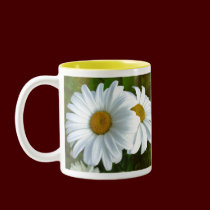 Daisy Flowers Mug Coffee Cup White Daisies Cup mugs