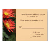 Daisy flowers RSVP wedding cards Invites