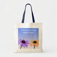 daisy flowers  thank you canvas bags
