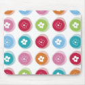 Daisy Fuzzy Color Dots Mousepad
