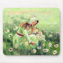 DAISY GIRL by SHARON SHARPE mousepads