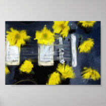 Daisy Guitar Poster