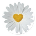 Daisy Heart stickers by EverAfter Daisy Heart stickers