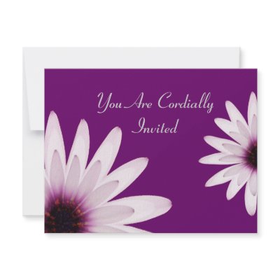 Daisy invitations