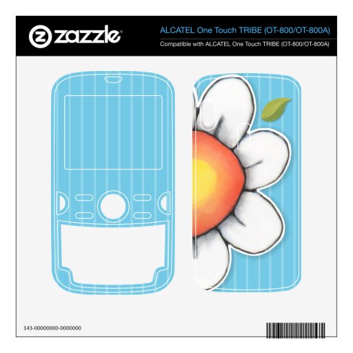 Daisy Joy blue ALCATEL One Touch TRIBE Skin ALCATEL Tribe Skins