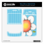 Daisy Joy blue BlackBerry Bold (9700) Skin BlackBerry Bold Skin