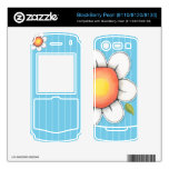 Daisy Joy blue Pearl (8110/8120/8130) Skin BlackBerry Decal