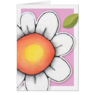 Daisy Joy pink Card