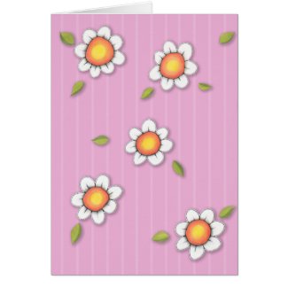 Daisy Joy pink Daisies Card