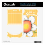 Daisy Joy yellow BlackBerry Bold (9700) Skin Skins For BlackBerry Bold