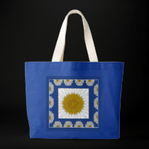 daisy Kaleidoscope in blue frame bags