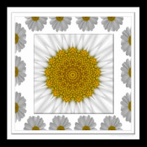 Daisy Kaleidoscope posters