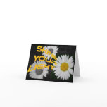Daisy Light w/black Note Card