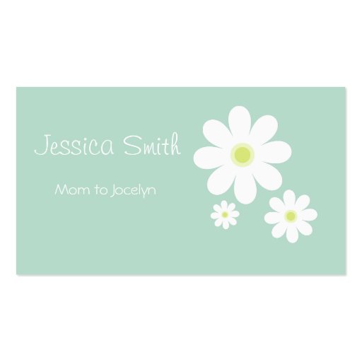 Daisy Mommy Calling Card Business Card (front side)