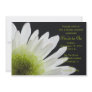 Daisy on Black Bridal Shower Invitations
