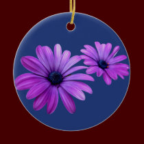 Daisy Ornament Purple Flowers Christmas Decoration ornaments