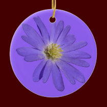 Daisy Ornament Purple Flowers Christmas Decoration ornaments