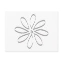 Daisy Outline postcards by White_Wedding Daisy Outline postcards