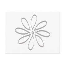 Daisy Outline postcards by White_Wedding Daisy Outline postcards