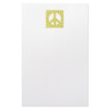 Daisy peace sign 5.5" x 8.5" stationery by C_W_Designs Daisy peace sign 5.5" x 8.5" stationery