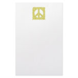 Daisy  peace sign 5.5" x 8.5" stationery