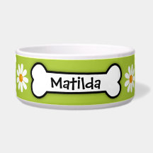 "Daisy" Personalized Dog Bowl