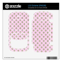 Daisy Polka Dot on a Pink Background LG Octane Decals