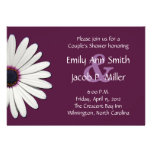 Daisy Purple Couple's Shower Invitations