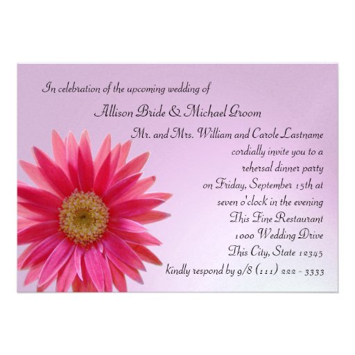 Daisy Rehearsal Dinner Personalized Announcements