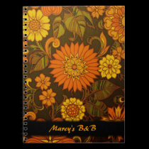 Daisy Retro Print Custom Notebooks notebooks