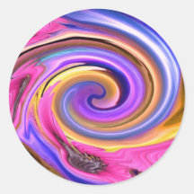 daisy round stickers