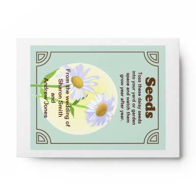Wedding Favors Seeds on Flower Seeds Packets For Wedding Favors   Seeds