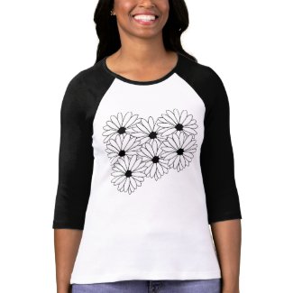 Daisy Storm Pattern Customizable T-Shirt