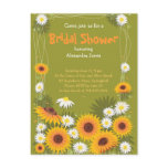 Daisy Sunflower Bridal Shower Party Invitation 2 Postcard