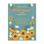 Daisy Sunflower Bridal Shower Party Invitation