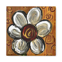 Daisy & Swirls - magnet