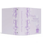 Daisy Tea Party Recipe Collection Vinyl Binder