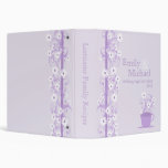 Daisy Tea Party Recipe Collection Vinyl Binder