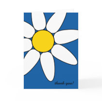 daisy thank you Card blue cards